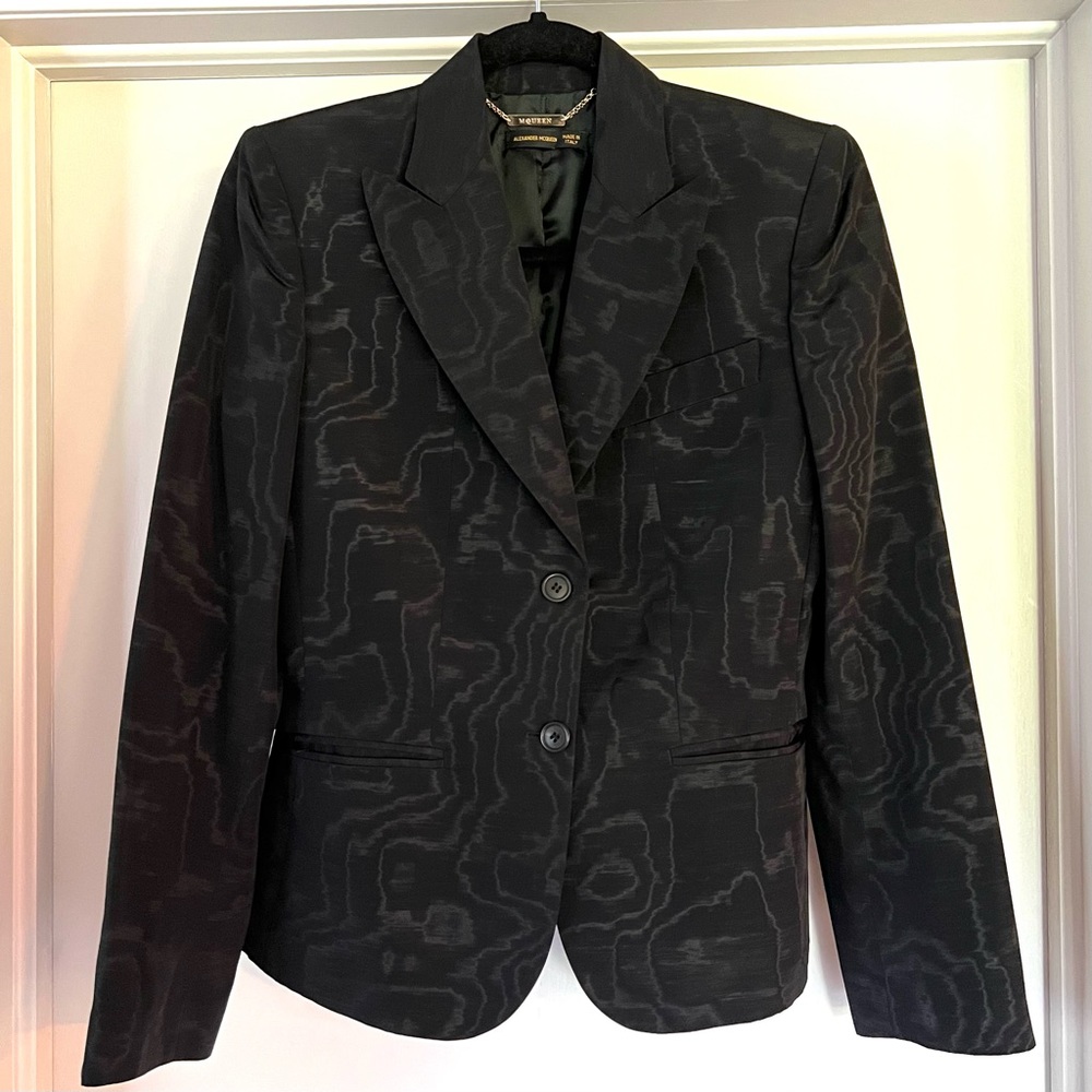 Alexander McQueen AW2001 Moire Blazer